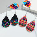 Wholesale Casual/Sporty Dreamy Striped Gradient Water Drop Geometric Multicolour Earrings Women Party