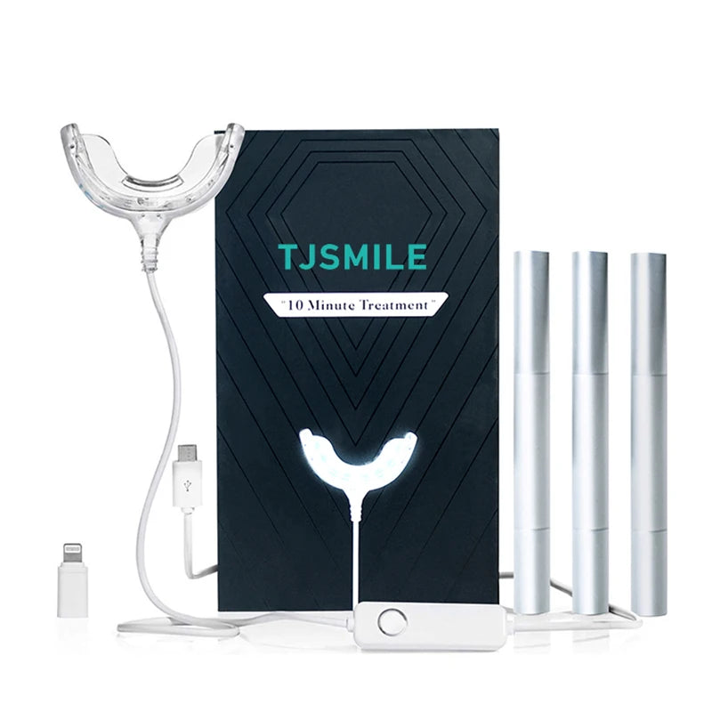Smart USB LED Light Teeth Whitening Kit with Private Label Gel Pen