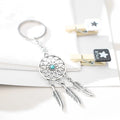 High Quality Fashion Metal Leaf Dream Catcher Keychain Dreamcatcher Keyring for Promotion Gift