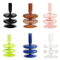Cheap Wholesale Luxury Mini Custom Reusable Glass Can High Foot Candlestick
