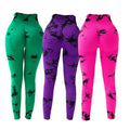 Women's High Waist Tie Dye Seamless Running Fitness Leggings Butt Lifting Yoga Leggings Squat Proof Compression Gym Pants
