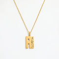 Joolim Jewelry 18K PVD Gold Plated Rose Letters Pendant Necklace Stainless Steel Fashion Jewelry Trendy Jewelry Women Gift