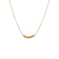 Wholesale Minimalist Jewelry Stainless Steel 14k Gold Plated Color Beads Chain Link Necklace for Women