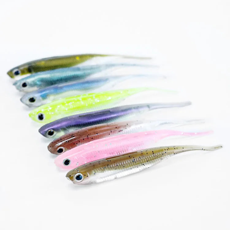 Selco Weicher Koder Vivid Lure Trout Split-Tail Soft Bait Lures Zacht Aas Fishing Soft Plastic Lures
