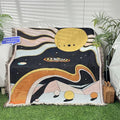 Low MOQ Custom Woven Tapestry Blanket with Camping  Picnics Blanket  Custom Size Throw Blanket Rug