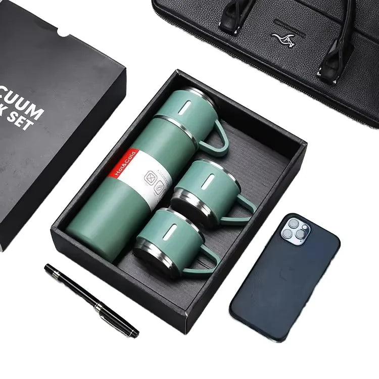 500ml 304 Stainless Steel Corporate Business Vacuum Flask Thermos Mug Gift Set Temperature Display Leak-Proof BPA Free