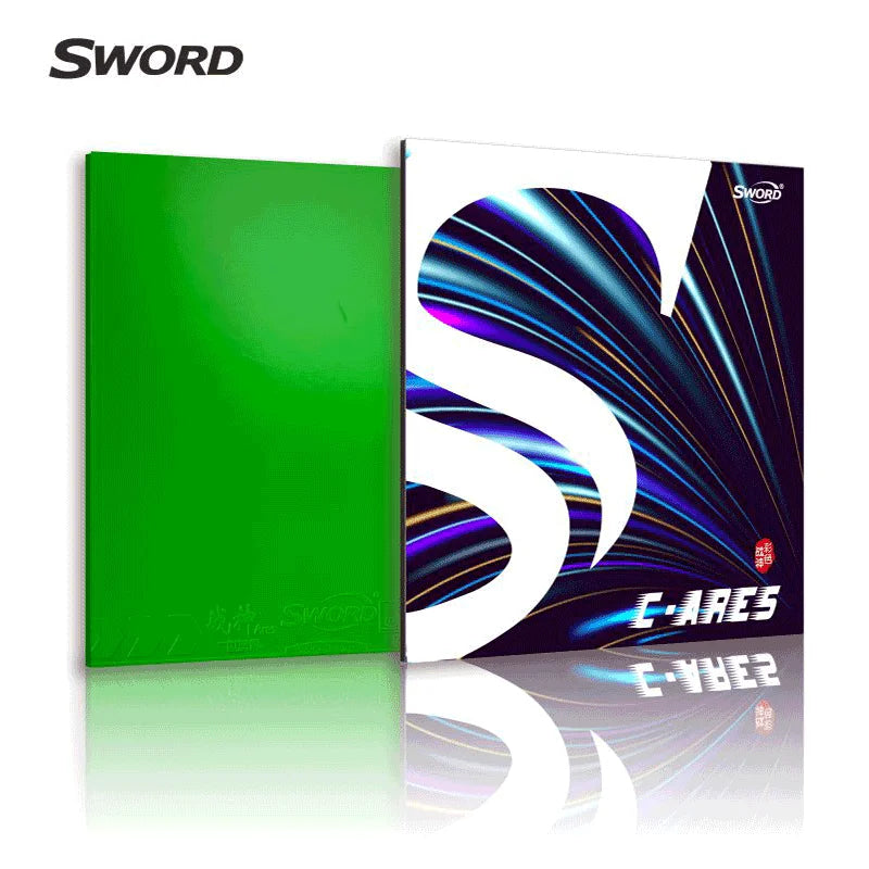 Sword C-ARES Professional Match Training Colorful High Tacky Inverted Sponge Ping Pong Table Tennis Rubber