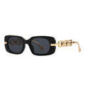 Latest Design Personalized Metal Chain Leg Women Sunglasses Luxury Fashion Colorful Shades Eye Sunglasses