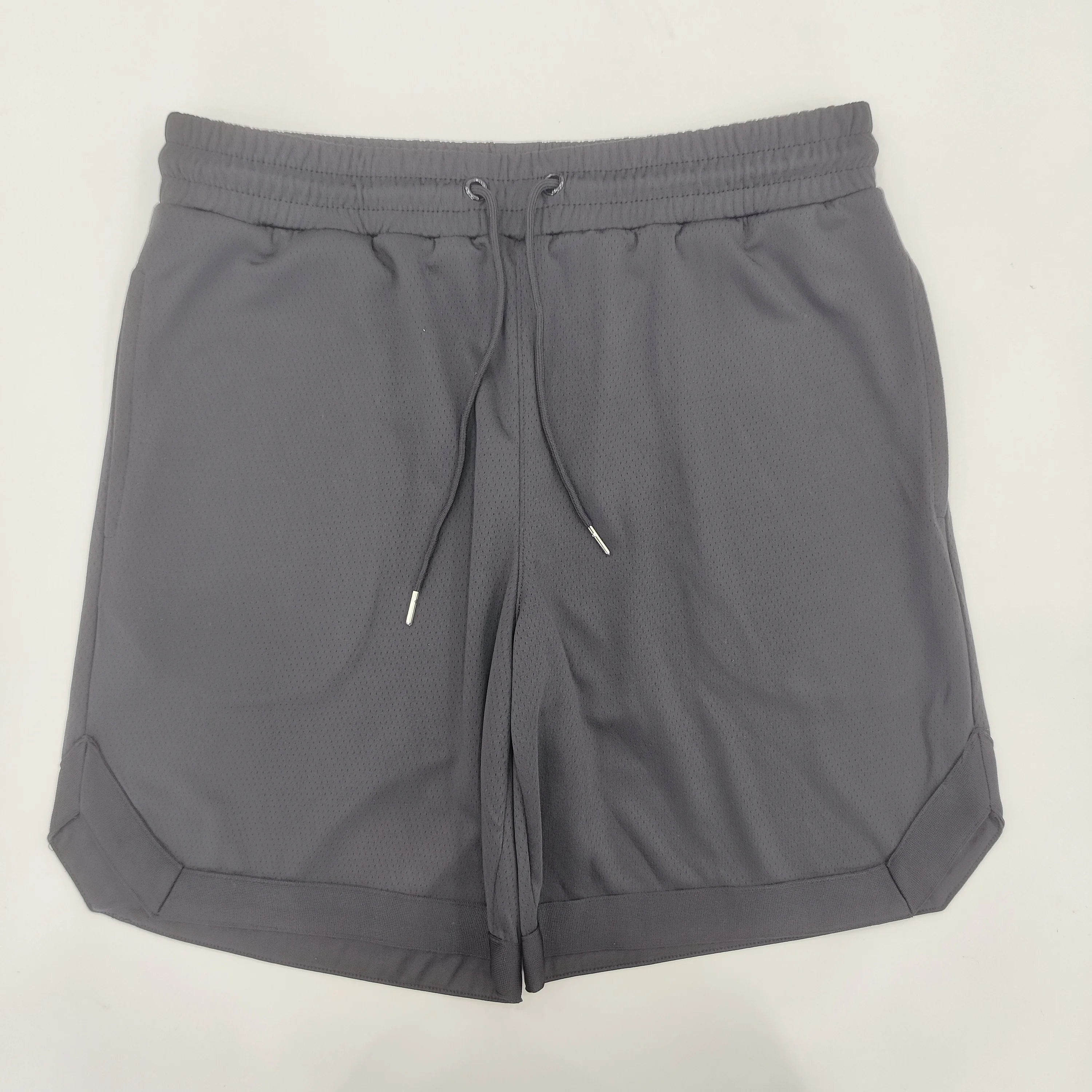 B429 Men's Basketball Shorts Basic Gym Warmup Breathable Plus Size Custom Team Logo Printed Wholesale Blank Cropped Bones Design