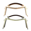 Deepeel MHD065 21cm Handbag Hardware Accessories Decoration Embossing Purse Frames Bag Handle