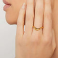 Cheap Personalized Simple Ring for Women 18K Gold Plating Designs