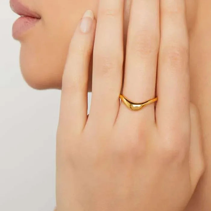 Cheap Personalized Simple Ring for Women 18K Gold Plating Designs