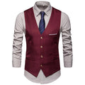 Dress Vests for Men Slim Fits Mens Suit Vest Male Waistcoat Gilet Homme Casual Sleeveless Formal Business Vest