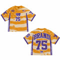 Custom Sublimation Men Cropped  Boxy Retro Mesh Oversized  American Football Jersey Supplier