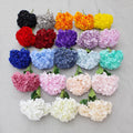 M567 Wedding 5 Heads Navy White pink Red Hydrangeas Bulk Artificial Silk Hydrangea Flowers