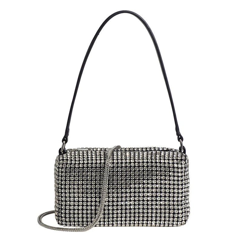 New Crystal Women Clutch Evening Bag Portable Clutches Ins Celebrity Fashional Rhinestone Handbags For Party