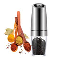 Silver Color Gravity Modern Pepper Grinder Electric Grinder Salt and Pepper Grinder/mill Set
