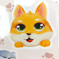 Custom Design Kawaii Cute Cartoon Anime Labels Vinyl Waterproof Pet Cartoon Label Sticker Lovely Cat Colorful Stickers