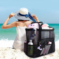 Lightweight Large Capacity Foldable Mesh Holiday Summer Swimming Pool Storage Beach Tote Bag for Women