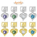 Hapiship Italian Charm Bracelet Gold Charms Bulk Pulseras Stainless Steel Links Women Bracelet DJ1038