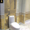 Springletile White Luxury Gold Pattern Center Tile Design Bathroom Ceramic Wall Tile