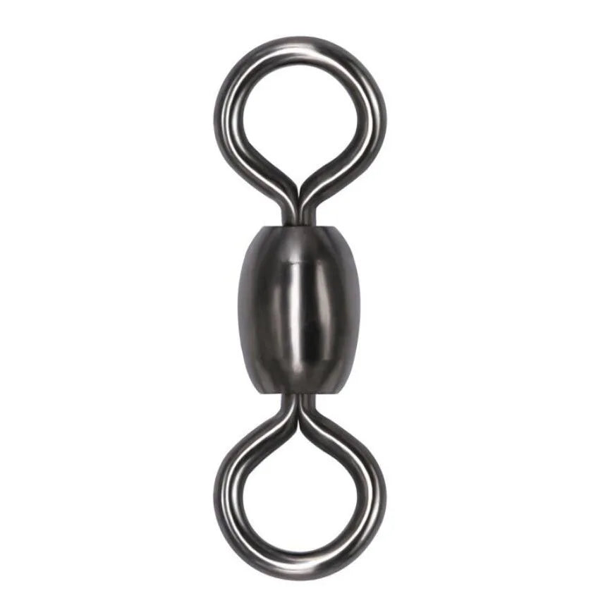 ZHUO RUN Saltwater Fishing Crane Swivel Stainless Steel 3/0 Barrel Swivels Boat Fishing Line Hook Connector Swivels