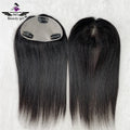 Beauty Girl Virgin Cuticle Aligned Brazilian Natural Line Remy Hair Clips in Silk Top Hair Bangs