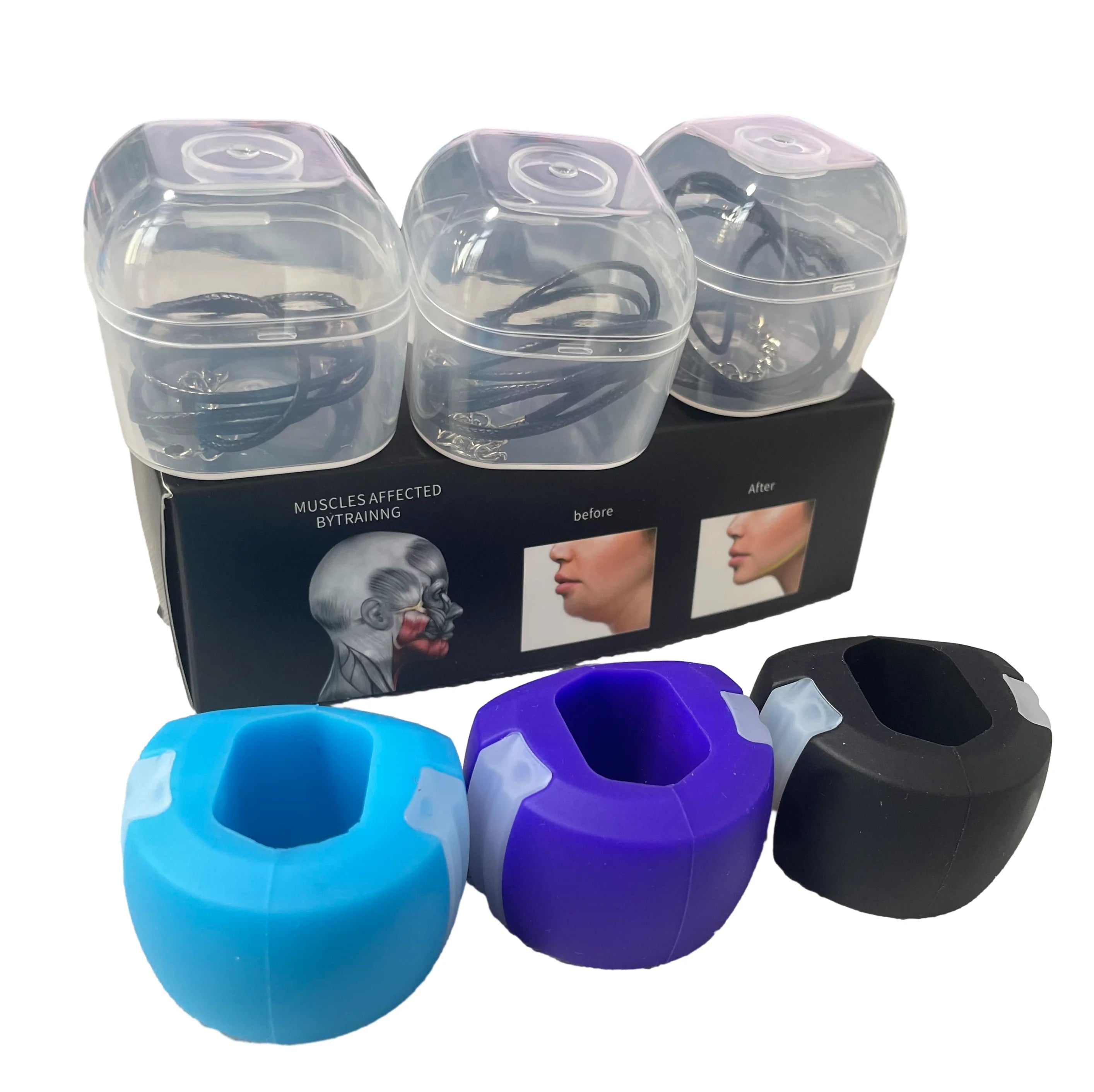 Mouth/neck Exerciserportable Anti Wrinkle Mouth Exercise Toolrubber Exercise for Mouth