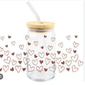 KYW Preferential Price 16oz Water Bottle Transfer Labels UV DTF Libby Cup Wrap Stickers Heat Transfer Display Your Unique Logo