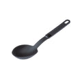 Tomatto Italian Eco-Friendly Black Nonstick PA Nylon Long Handle Spoon Utensil Set 1-Piece for Rice Grilled Ice Fruit
