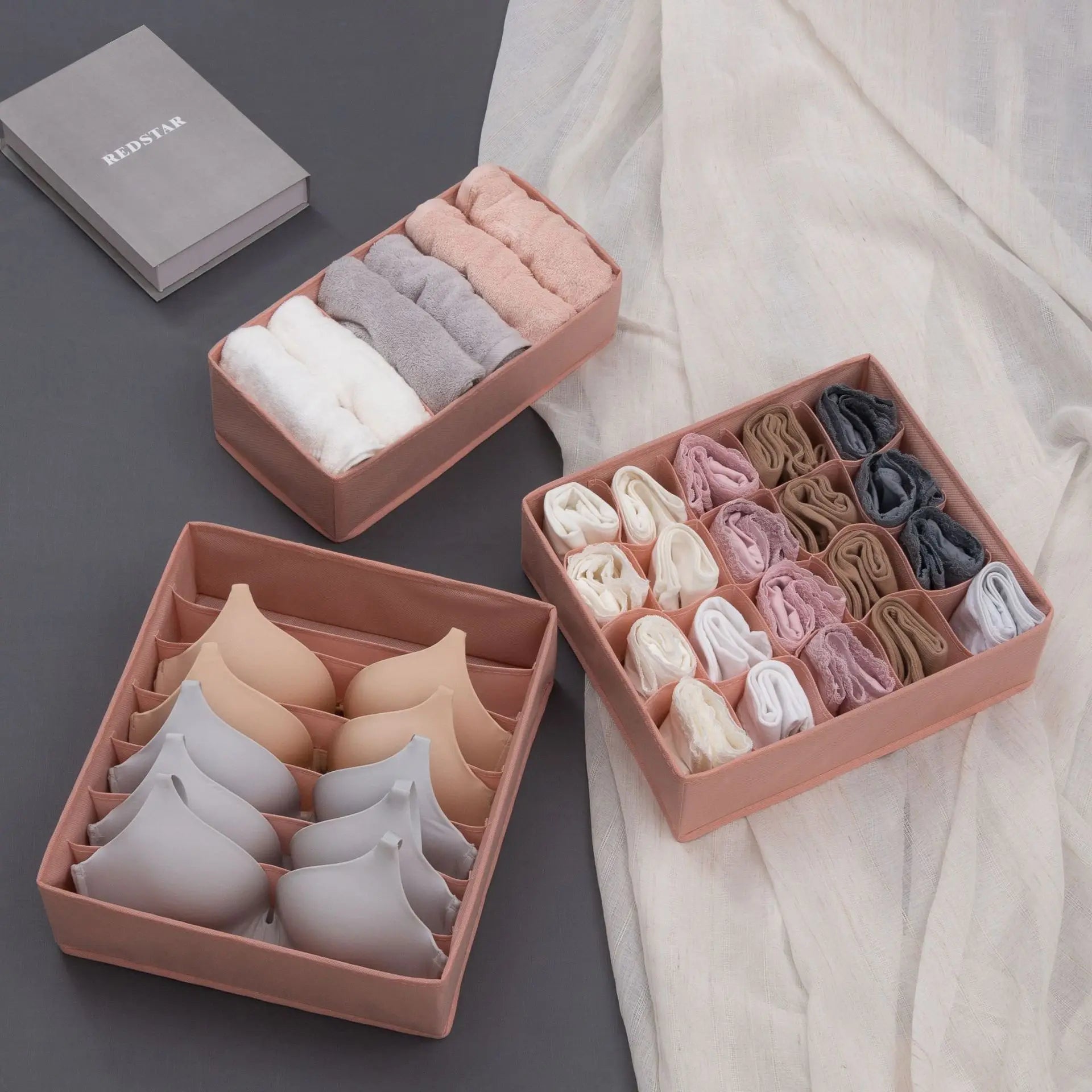 Underwear Storage Box Clothes Bra Underwear Lingerie Storage Box Folding Toy Storage Suitable