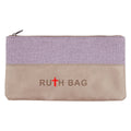 Ruthbag Fashionable Leopard Canvas Case with Clear Waterproof Zipper Durable Makeup Cosmetic Organizer