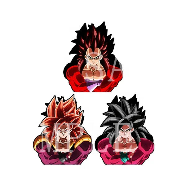 Son Goku Vegeta IV Gogeta Waterproof Anime 3D Motion Sticker Car Sticker Laptop&Refrigerator Decals Wall Decor