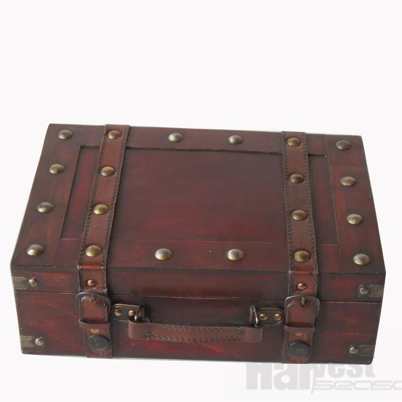 Wholesale Vintage Polished Wood Storage Suitcases China Factory for Jewelry Leather Wood Crafts Wooden Boxes Wall Signs