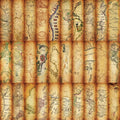 15CM 30PCS Vintage Treasure World Map Bookmarking Kraft Old Sailing Direction Bookmark