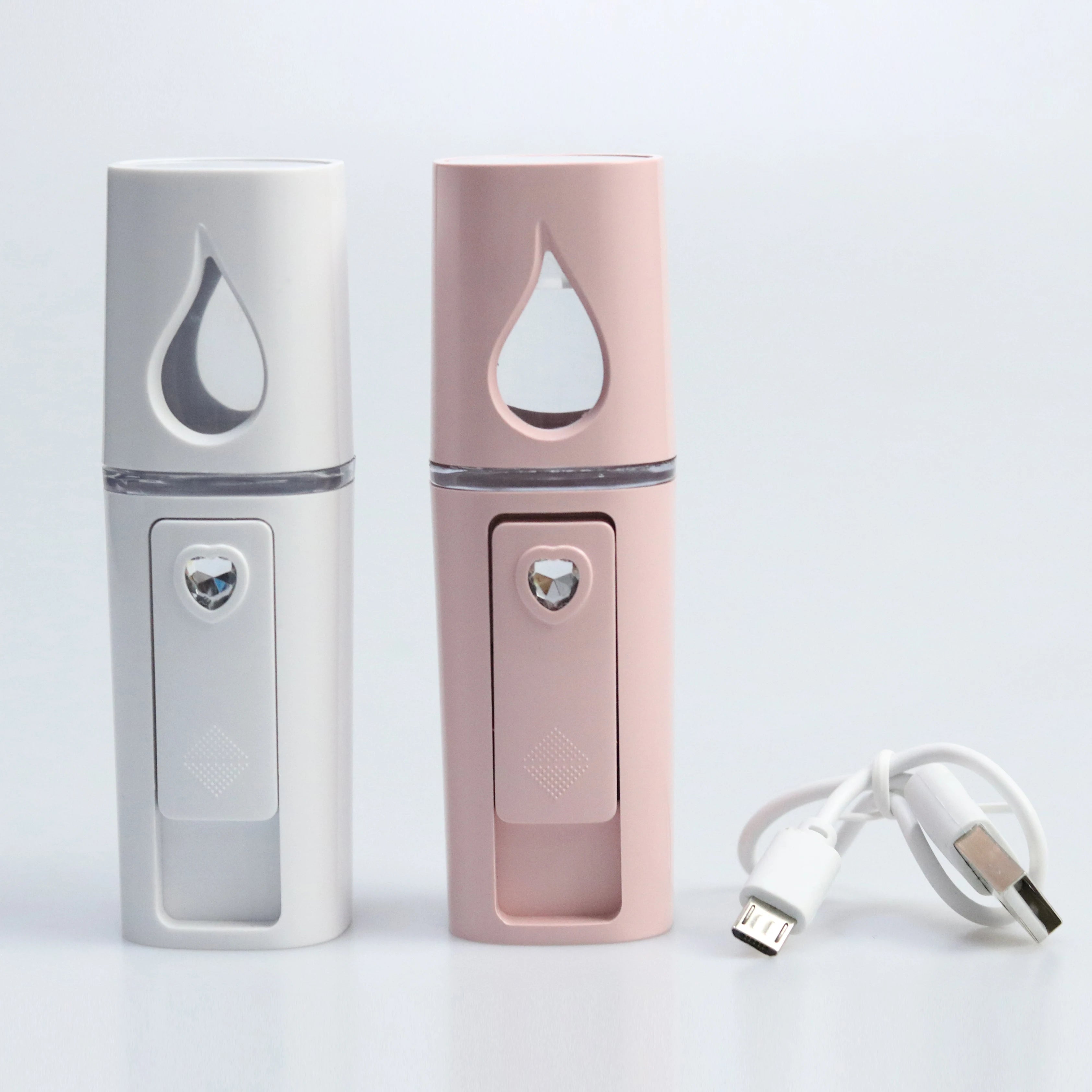 USB Mini Rechargeable Handheld Nano Sprayer Moisturizing Facial Mist for Beauty Makeup Eyelash Care Plastic Material Box Package