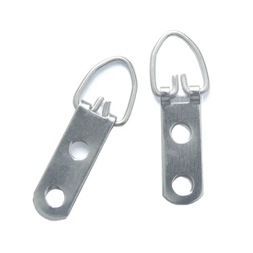 TS-K019 D-Ring Picture Hangers with Screws D Ring Picture Frame Hanging Hardware 2 Holes Picture Hooks