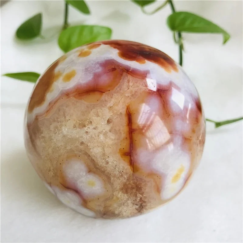 Selling Natural  Polished Red Crystal Stone Spheres Balls Carnelian Stone Spheres