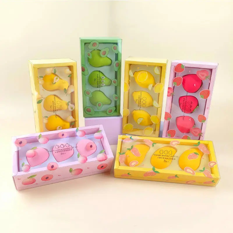 Beauty Makeup Tools Blender Powder Puff Makeup Sponge Set With Packing Box Makeup Powder Puff