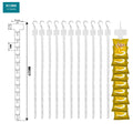 Hanging Strips Plastic Display Merchandise Strip with Clips Hooks for Retail Display with Label Header