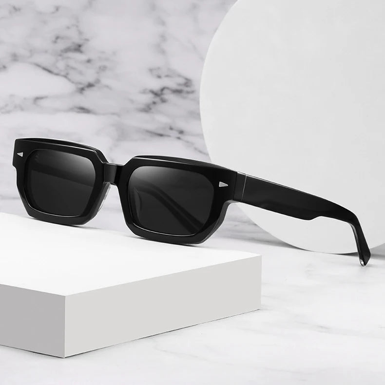 Custom Small Luxury Square Sunglasses 2025 Logo Designer Sunglasses Famous Brands Acetate Sunglasses