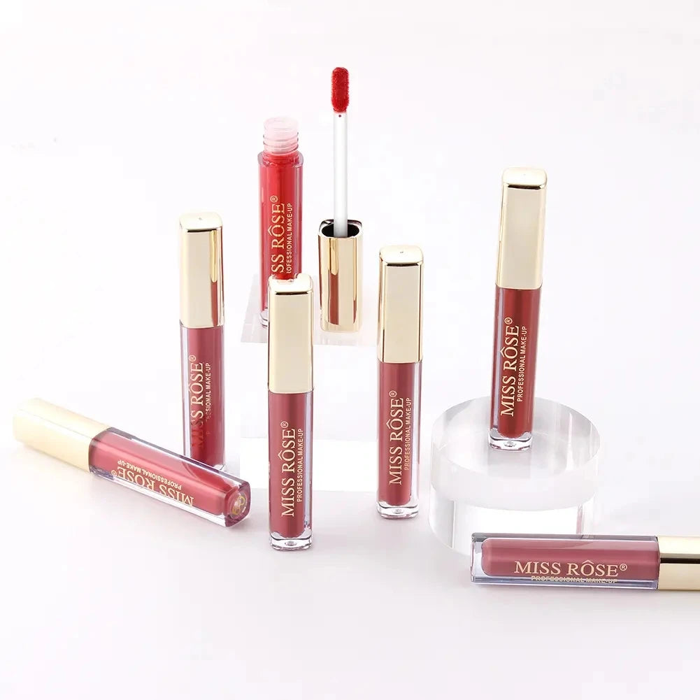 Miss Rose Long Lasting Matte Lip Gloss Pens Not Fade Lip Care Natural Makeup Tools