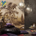 Non Woven Grass Cloth Forest Flower Wood Decorative Wall Papers Decor Living Room Children 5D 3D Tropical Wallpaper