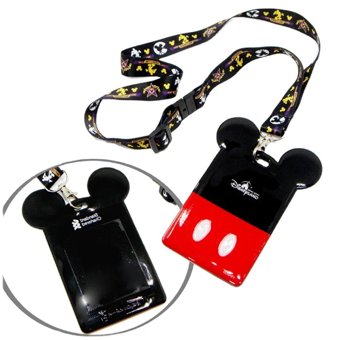 Custom Fashionable Polyester Lanyard Digital Thermal Transfer Printing Cute Cartoon Design Multi-Sized ID Card Holder for