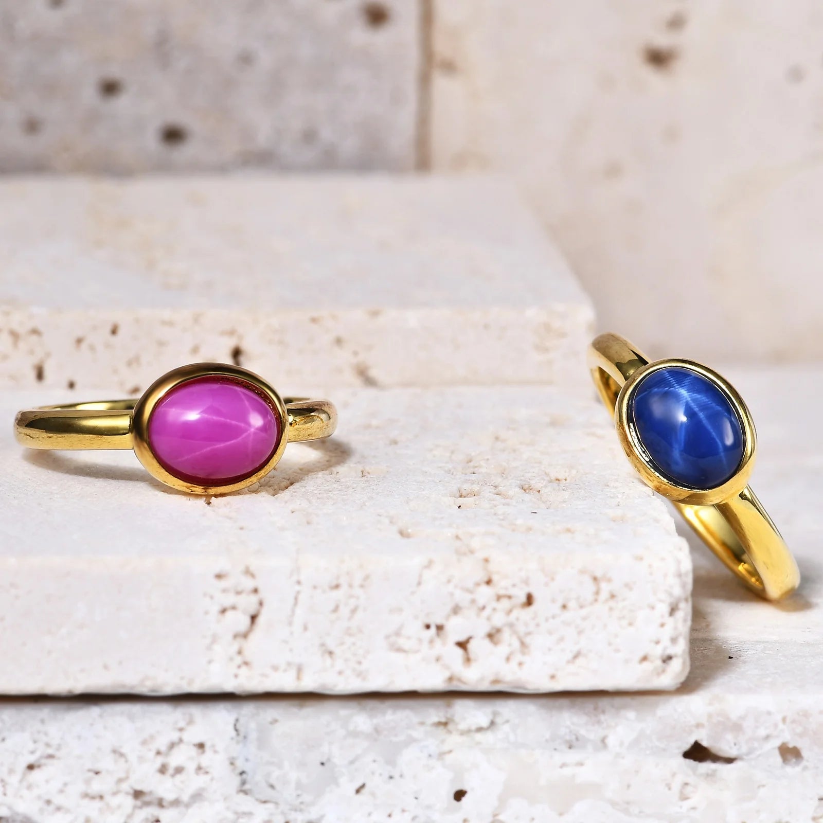 C4421R Abiding China Supplier Cabochon Cats Eye Gem Jewelry 925 Sterling Silver Women 14K 18K Gold Plated Jewelry Ring