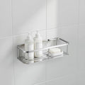 Modern Eco-Friendly Stainless Steel Corner Mounted Shower Caddy Soap Basket Shampoo Rack Rustproof for Hotel Apartment Bathrooms