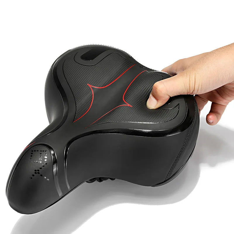 Comfortable Memory Foam Bike Saddle Sweatproof and Shock Absorbing Seat Replacement for Exercise Bikes Simple Style