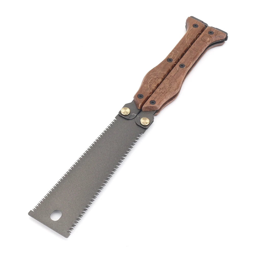 SK85 Dual-Sided 150mm Carbide Teeth Folding Survival Saw DIY Grade Outdoor Wood Cutting Tool Steel Bushcraft Camping Tools