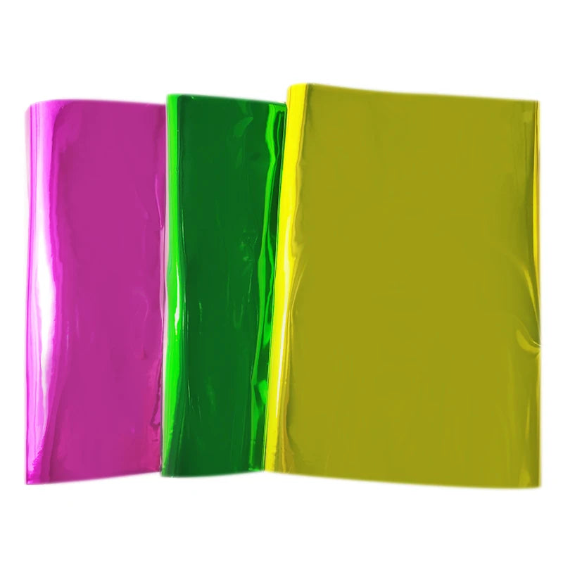 Customized Scratch-Resistant Metallic Gold/Silver-Processed Metallized Film for Sofa Bag Furniture Labeling Rose Red Blue