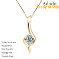 Fashion Jewelry Luxury 925 Silver VVS GRA Moissanite Jewelry 18K Gold Plated Statement Chunky Design Pendant Necklaces for Women